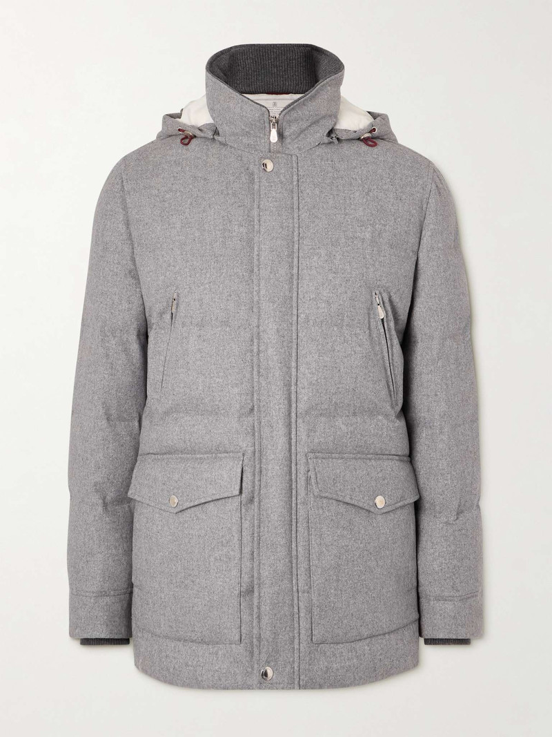 Quilted Wool Down Parka 1