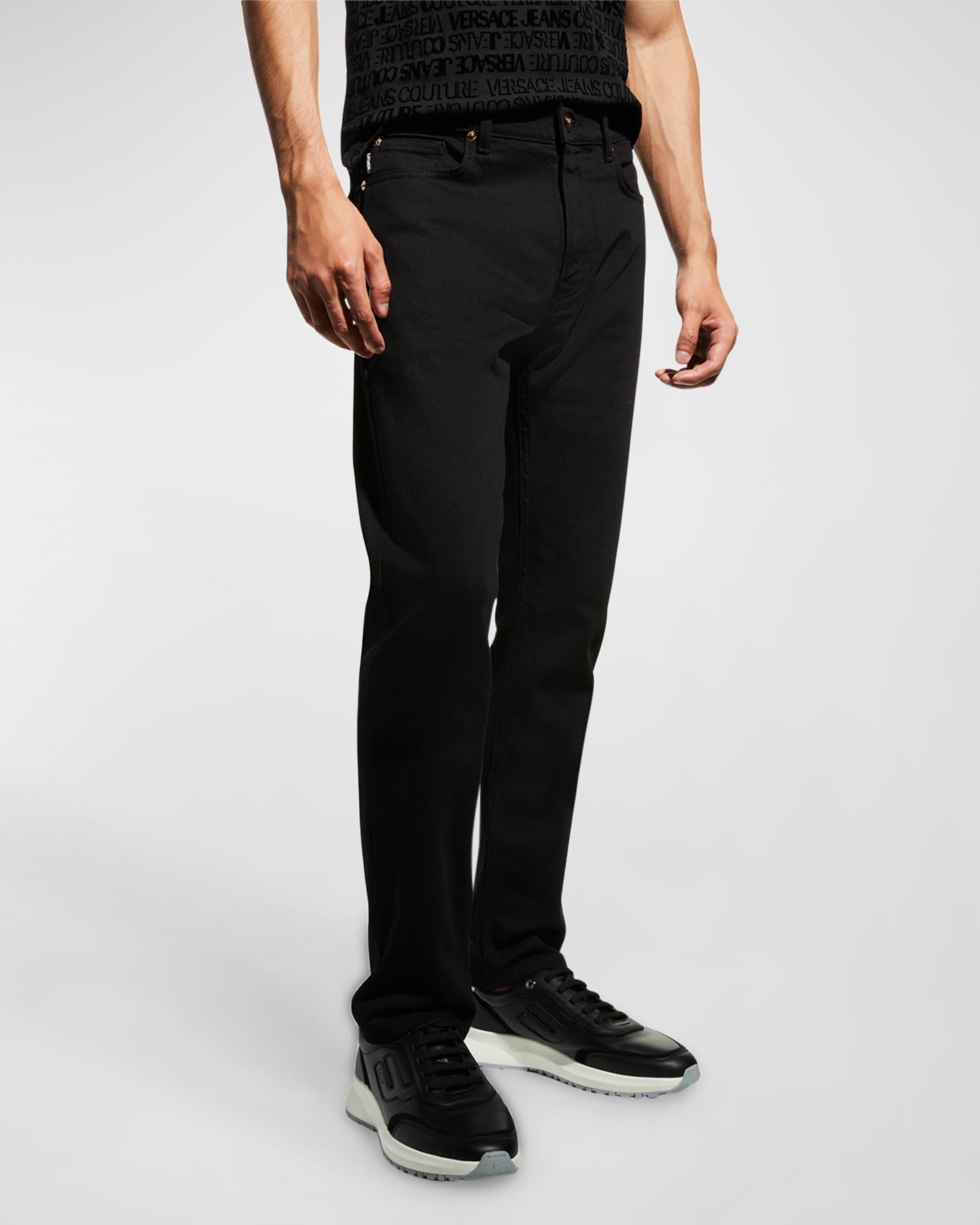 Men's Slim-Straight Basic Jeans - 2