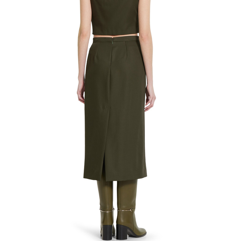 Wool mohair skirt with embroidery 4