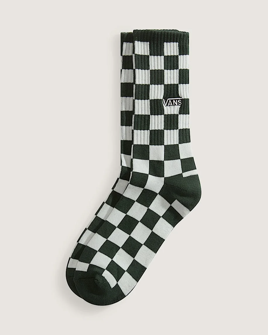 Checkerboard Crew Socks - 1