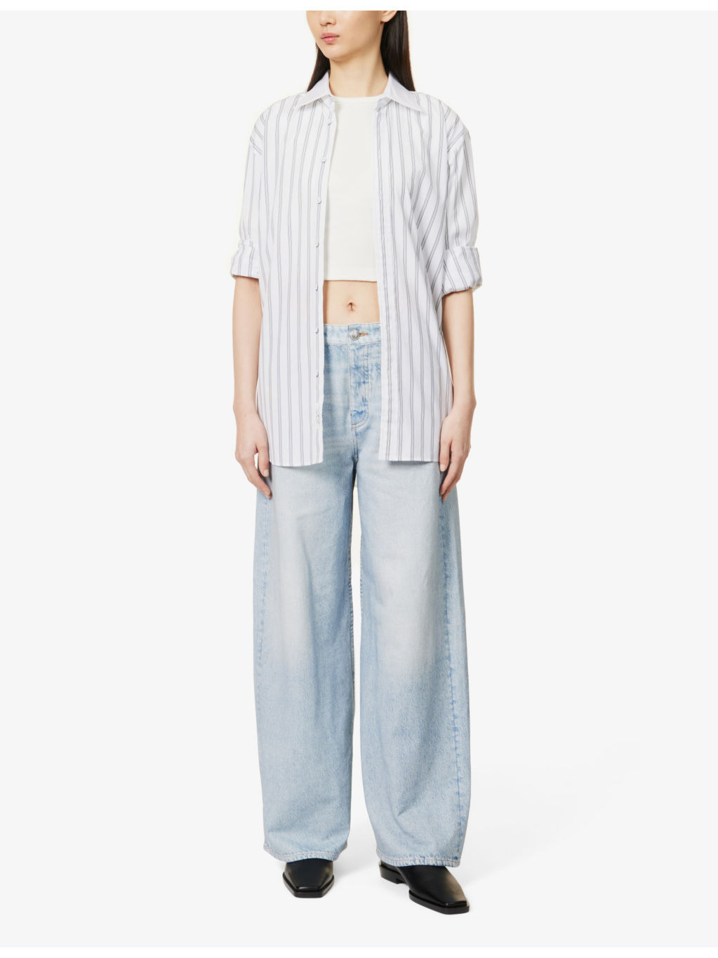 Miramar Sofie wide-leg mid-rise cotton-jersey trousers - 2