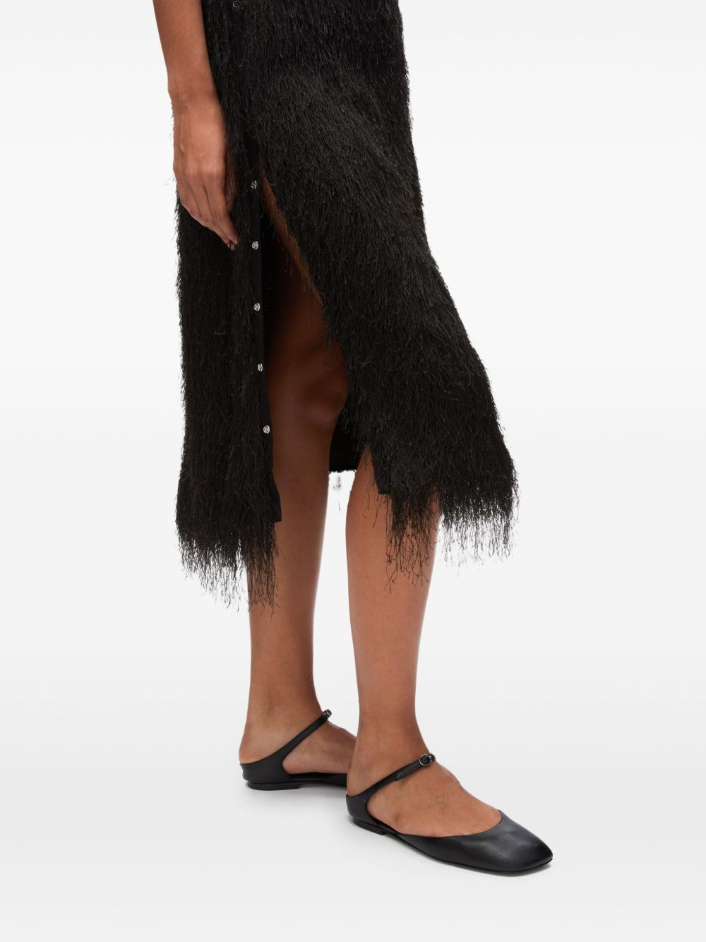 fringed midi skirt - 5