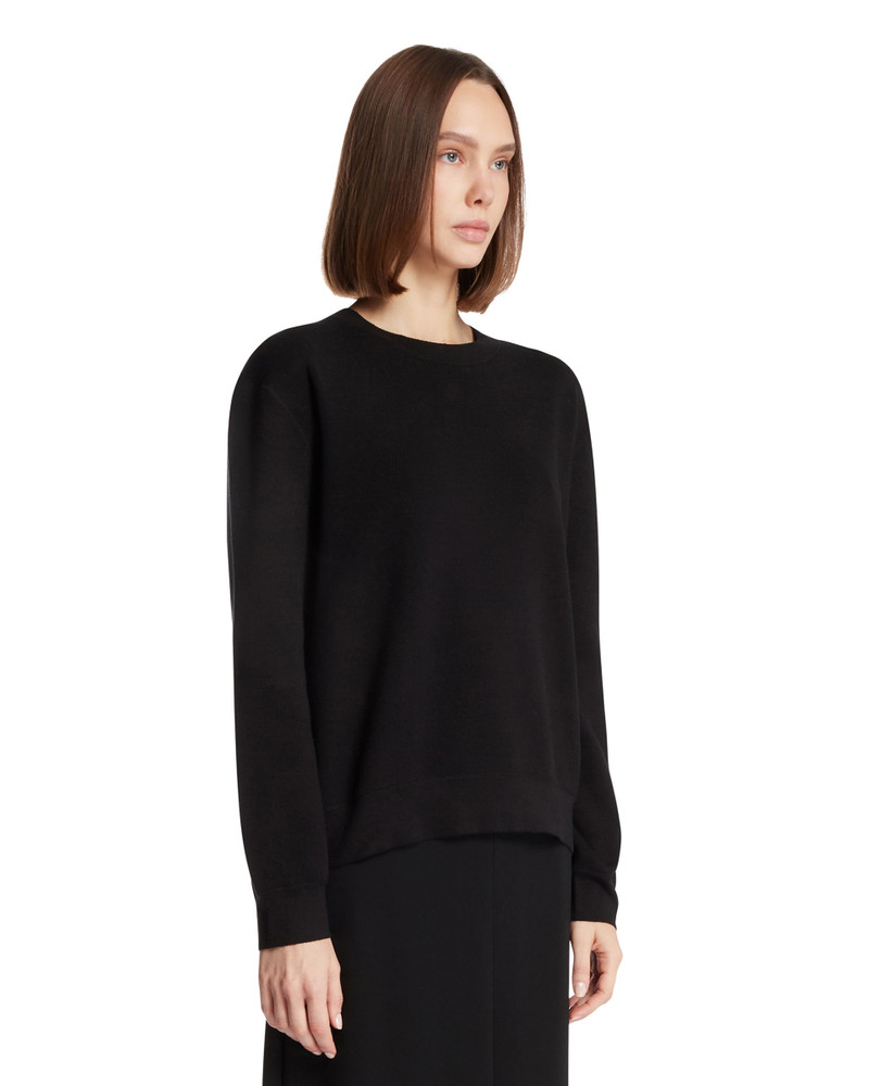 Black Cotton and Silk Sweater 4