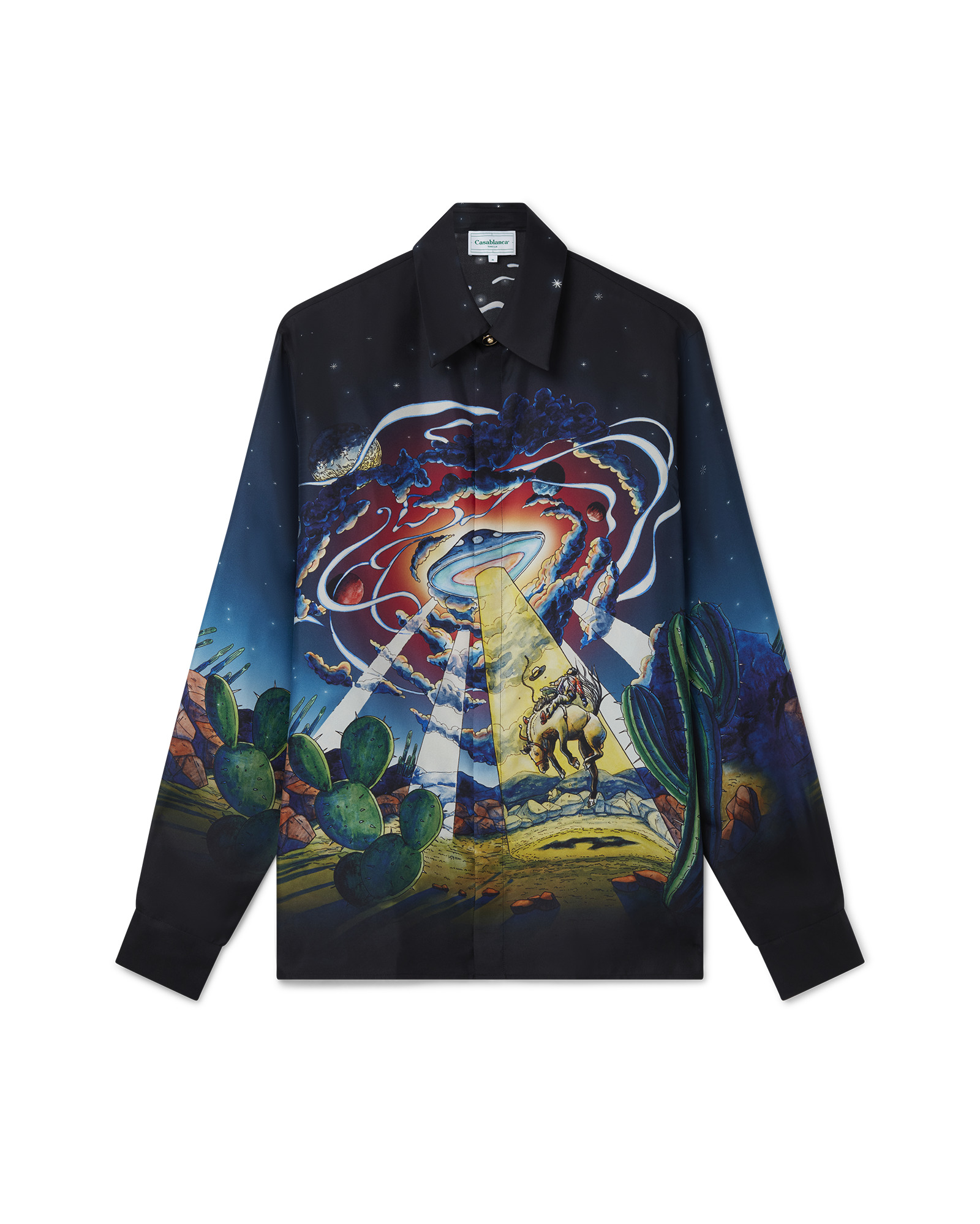 Cowboy De L'Espace Silk Shirt - 1