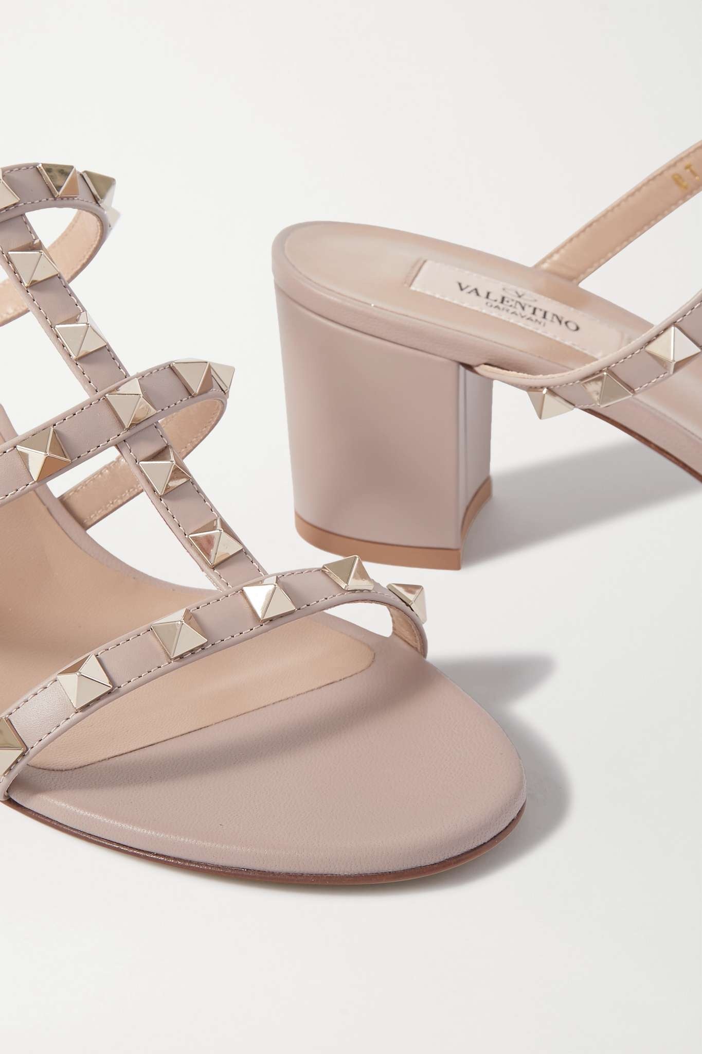 Valentino Garavani Rockstud 60 leather mules - 4