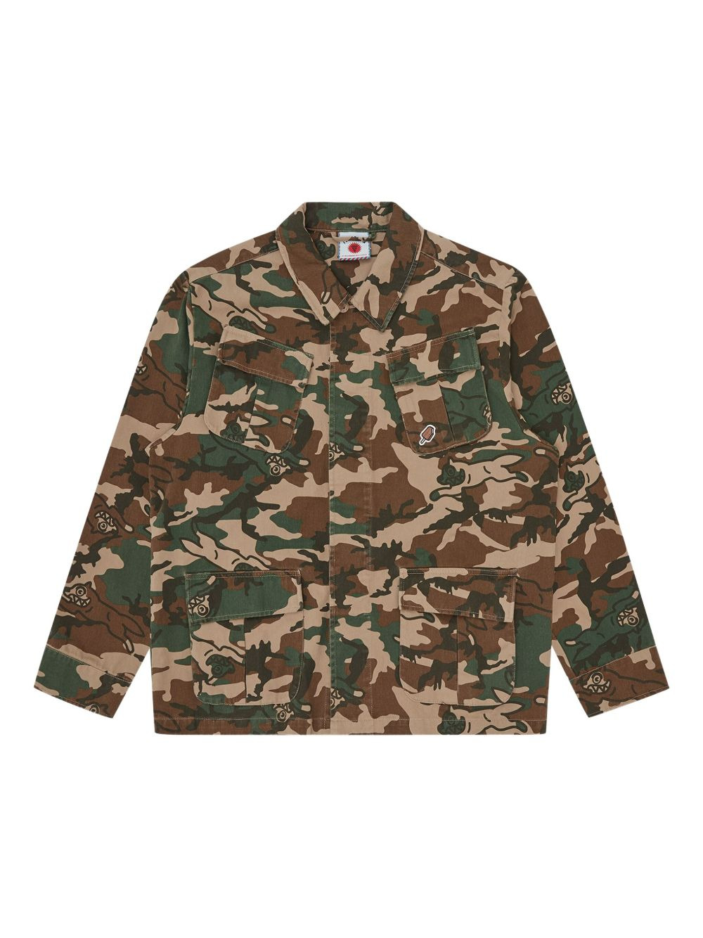 camouflage-pattern jacket - 1