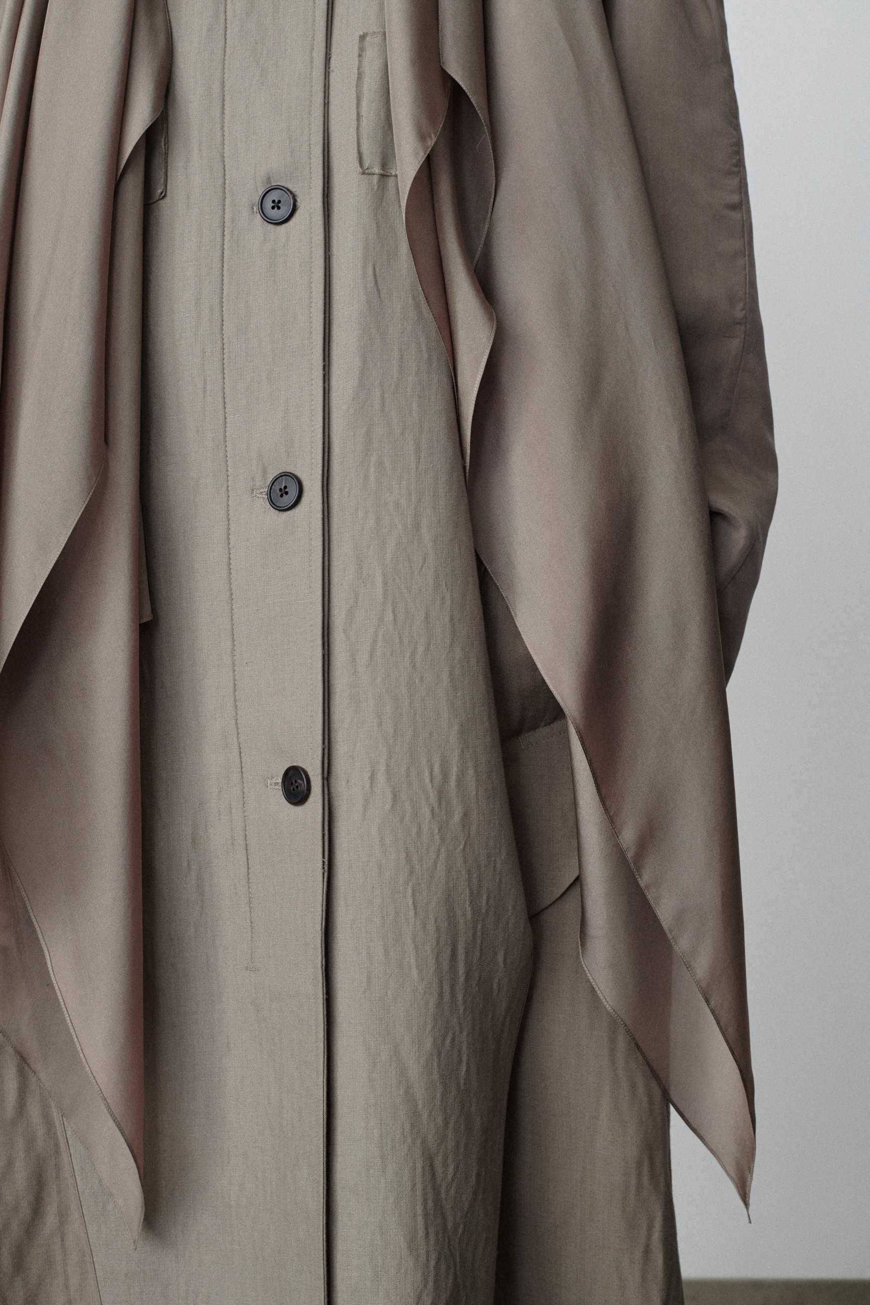 Evia Coat in Silk - 4