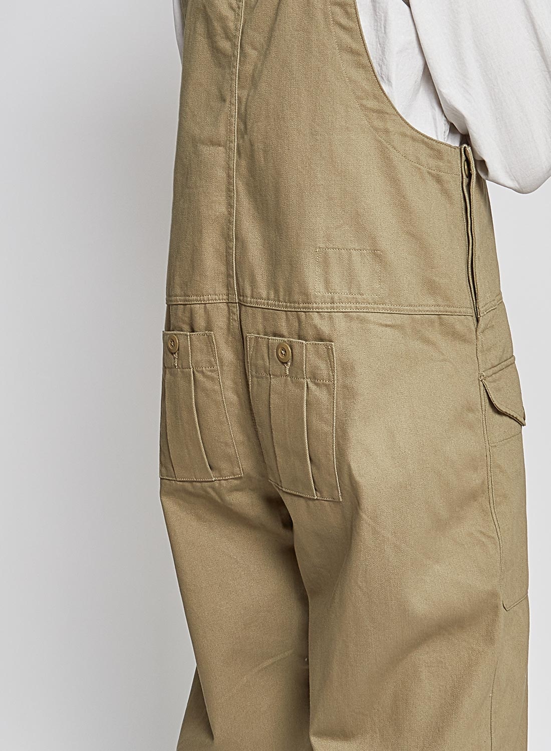 Railway Dungaree Heavy Cotton in Army - 3