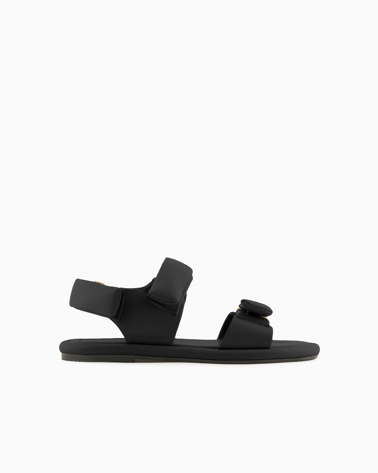 Padded nappa-leather flat sandals - 1