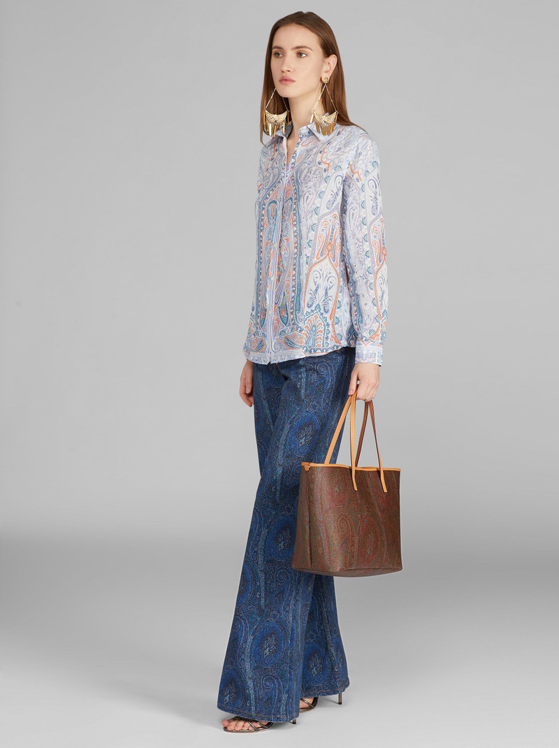 Etro MEDIUM PAISLEY SHOPPING BAG outlook