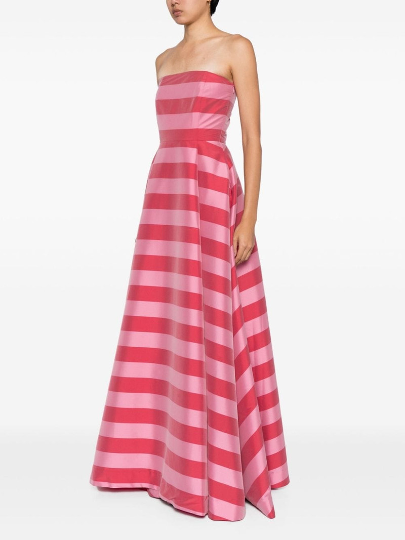 Isa striped flared gown 3