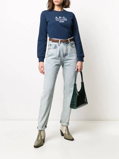 A.P.C. logo knitted top outlook