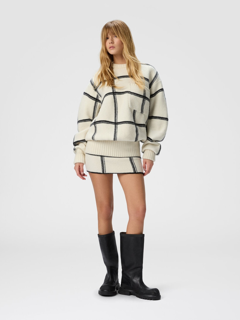 Missoni Jacquard checkered mini skirt outlook