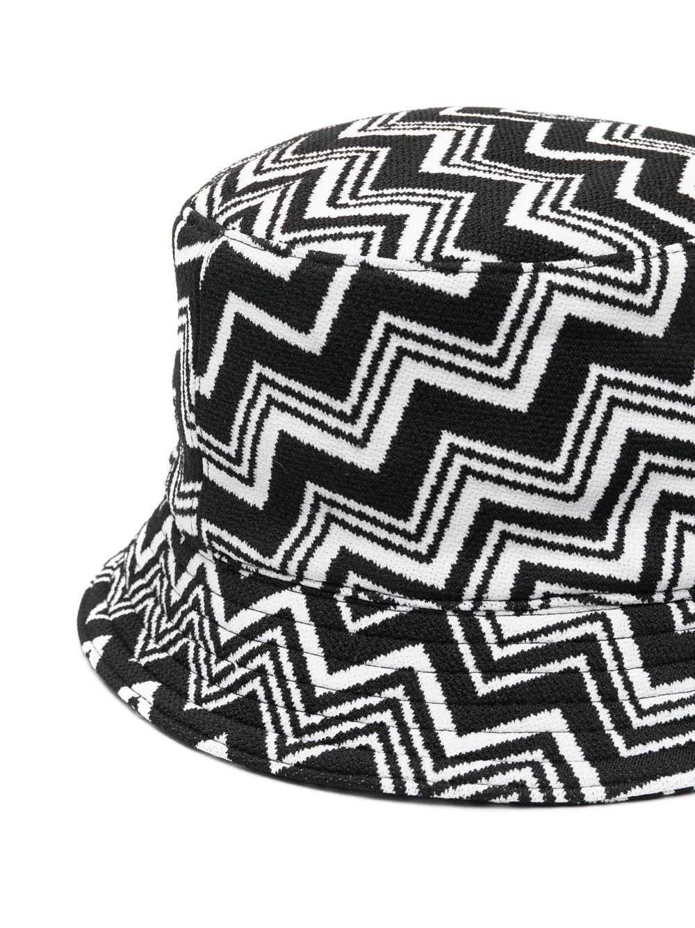 zig-zag print bucket hat - 2