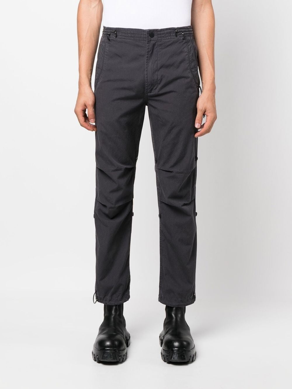 floral-print slim-fit trousers - 3