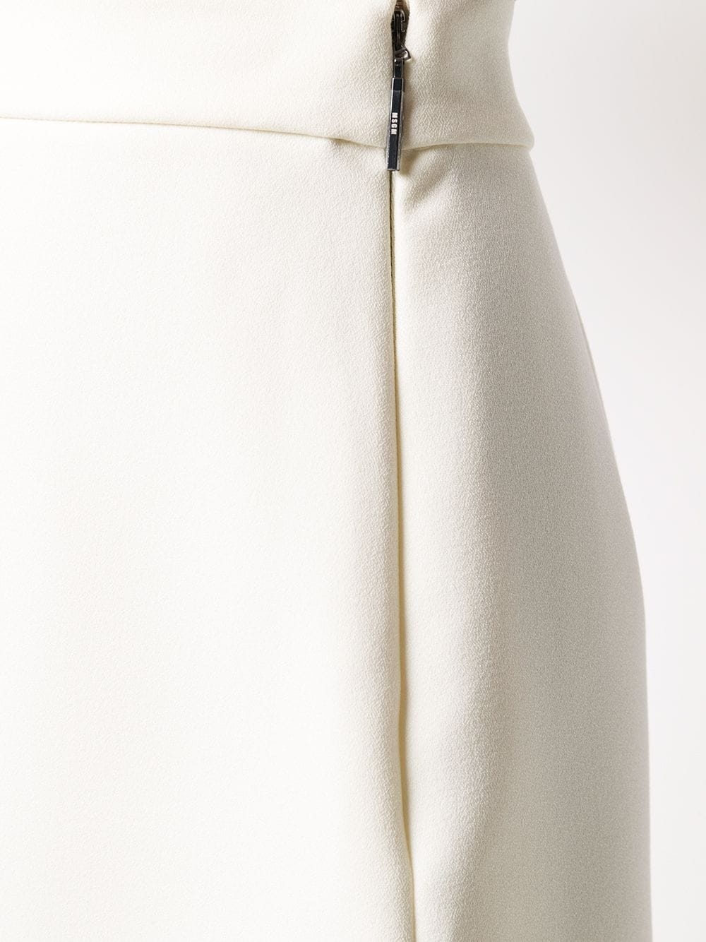 pleat-detail A-line skirt - 5