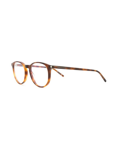 SAINT LAURENT tortoiseshell effect glasses outlook