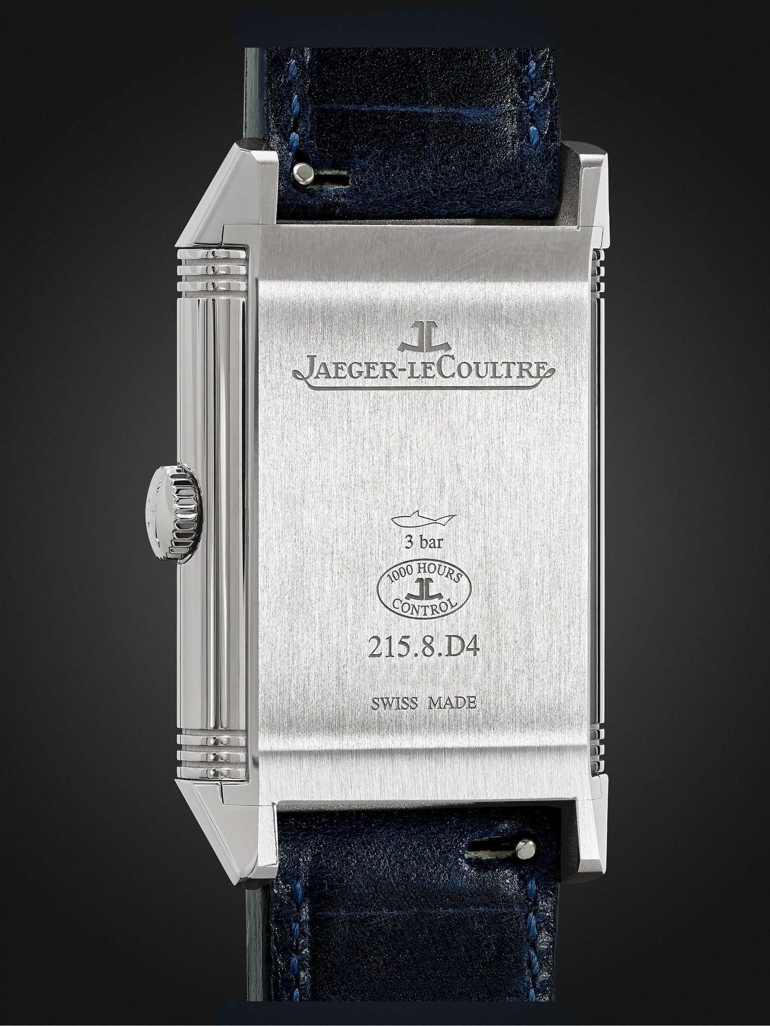 Reverso Tribute Duoface Hand-Wound 28.3mm Stainless Steel and Leather Watch, Ref. No. 3988482 - 5