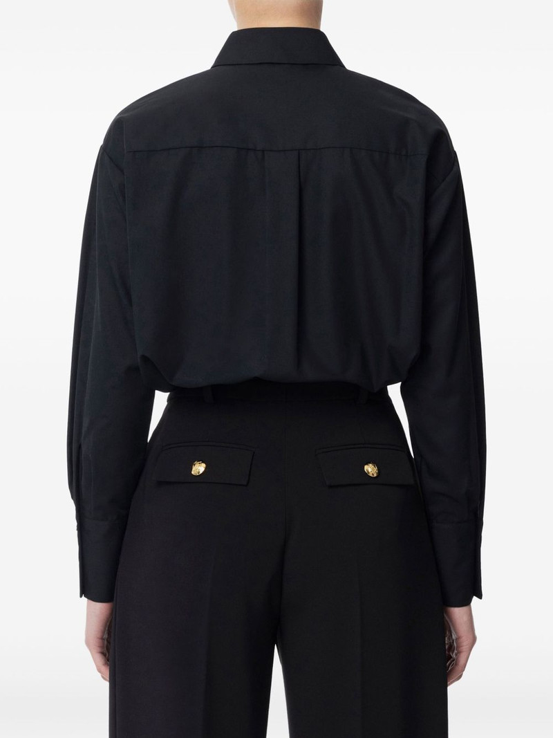 logo-embroidered shirt 3
