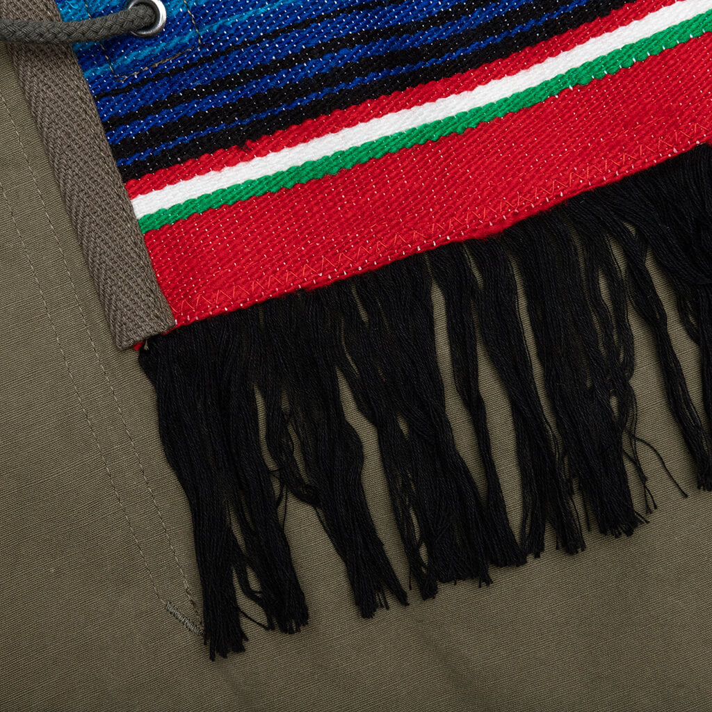 JUNYA WATANABE MAN COAT - KHAKI/RED/GREEN - 5