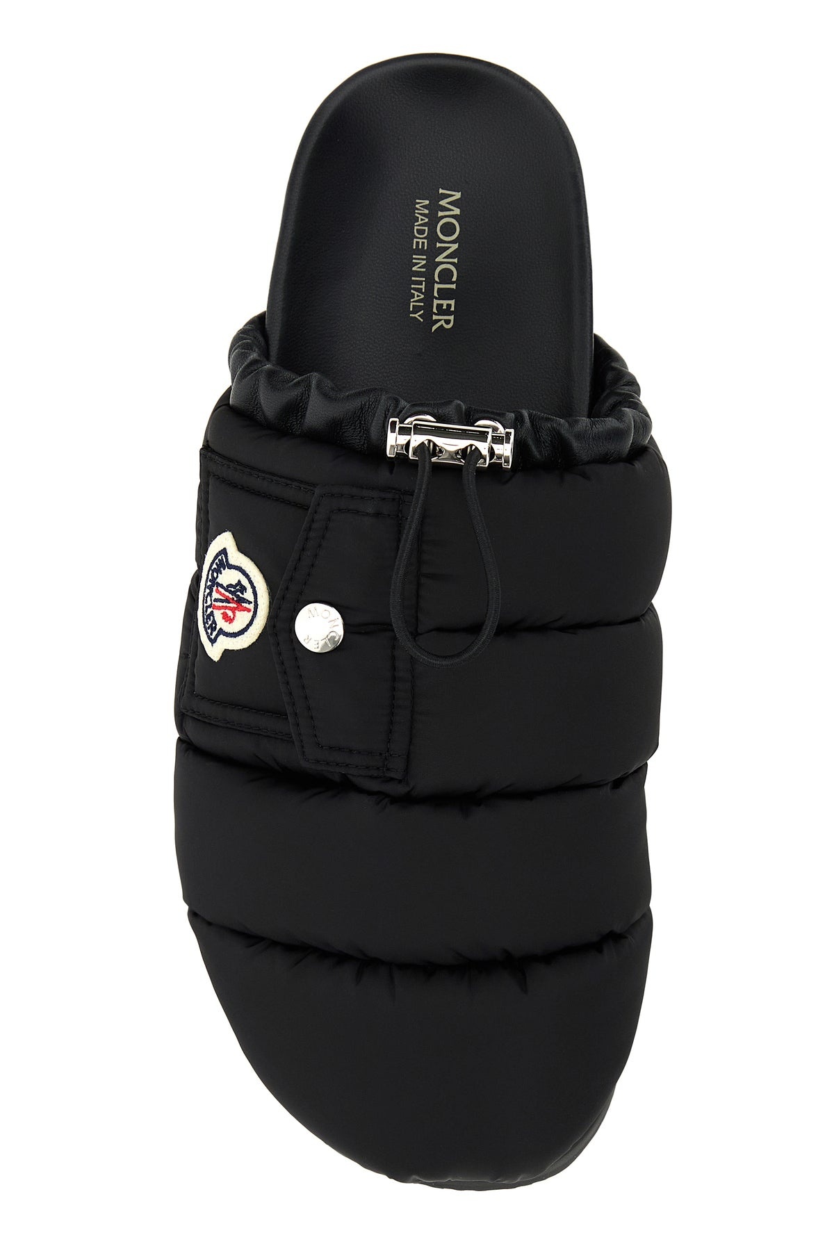 Black fabric Mon Pocket slippers - 4