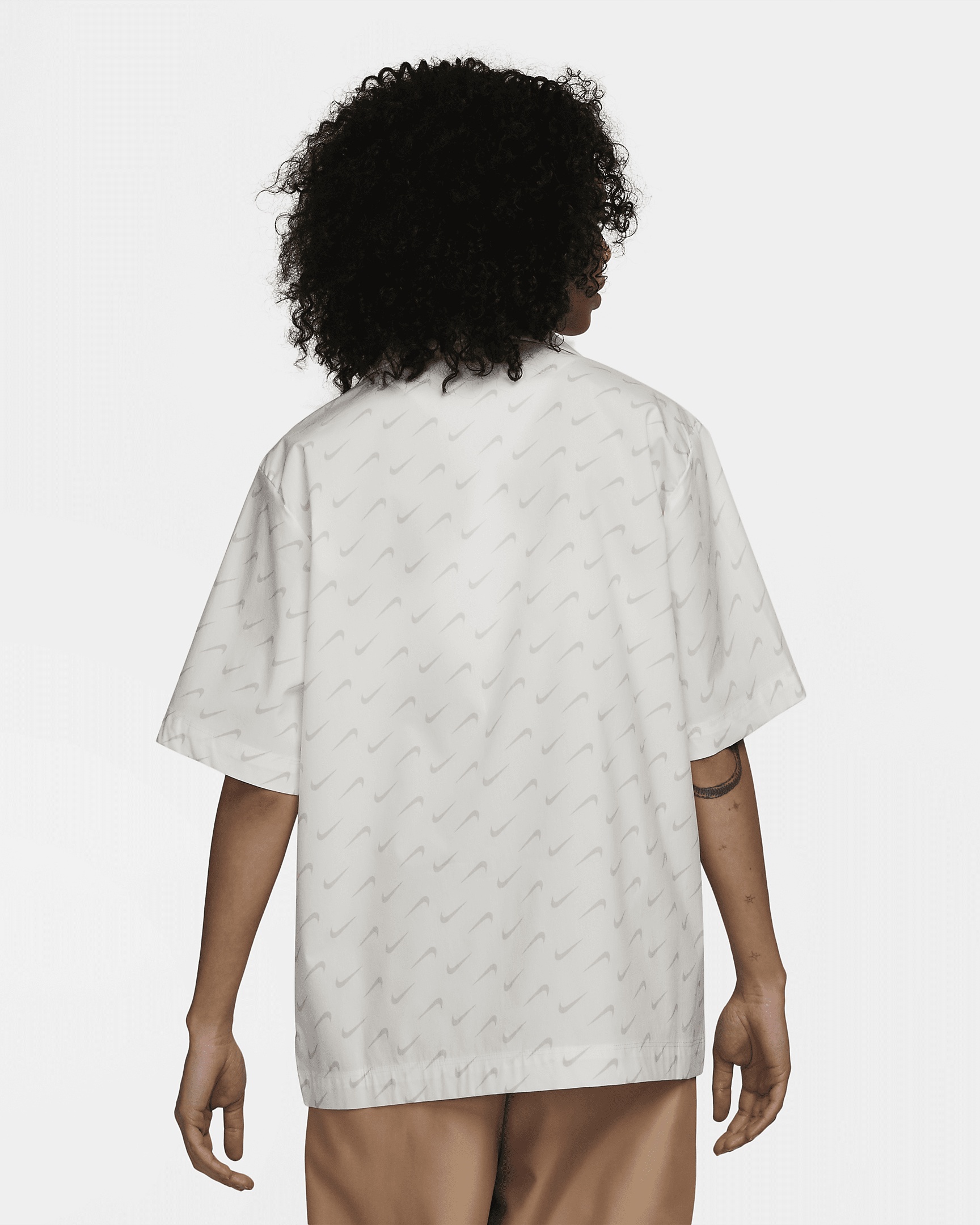 Women's Nike Sportswear Everyday Modern Woven Short-Sleeve Top - 2