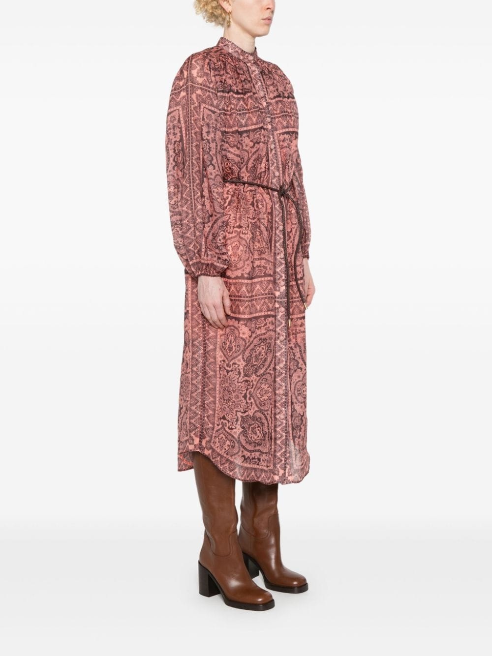 Ottie paisley-print midi dress - 3