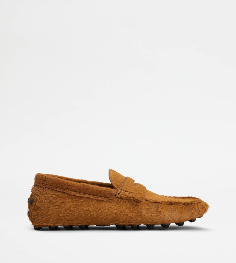 GOMMINO BUBBLE IN PONY-SKIN EFFECT LEATHER - BROWN - 1