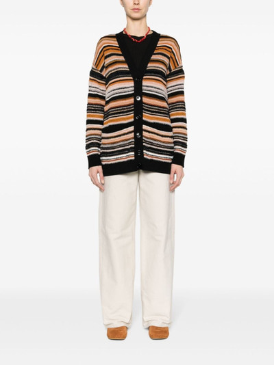 Missoni striped crochet-knit cardigan outlook