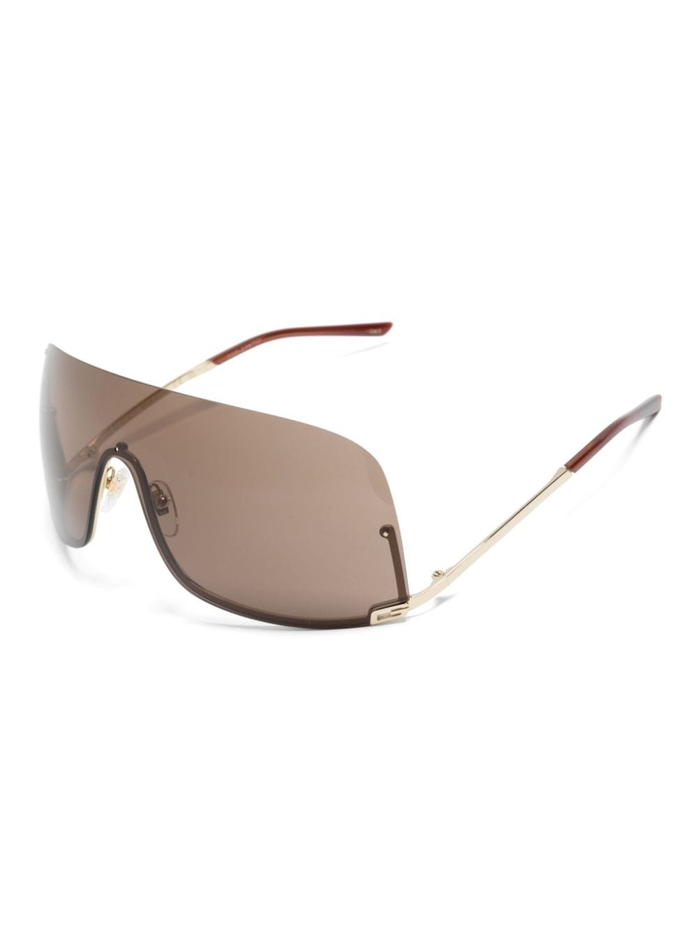 Square-G-motif shield-frame sunglasses - 2