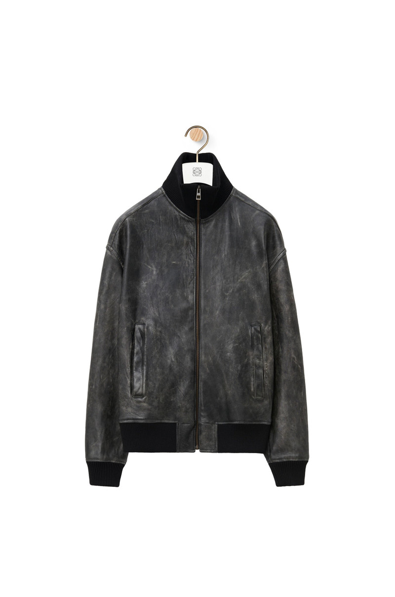 Zip-up jacket in nappa lambskin 1