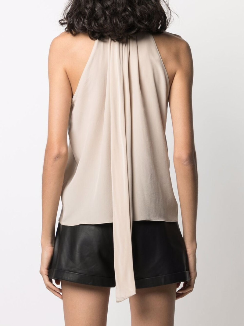 high-neck chiffon top 4