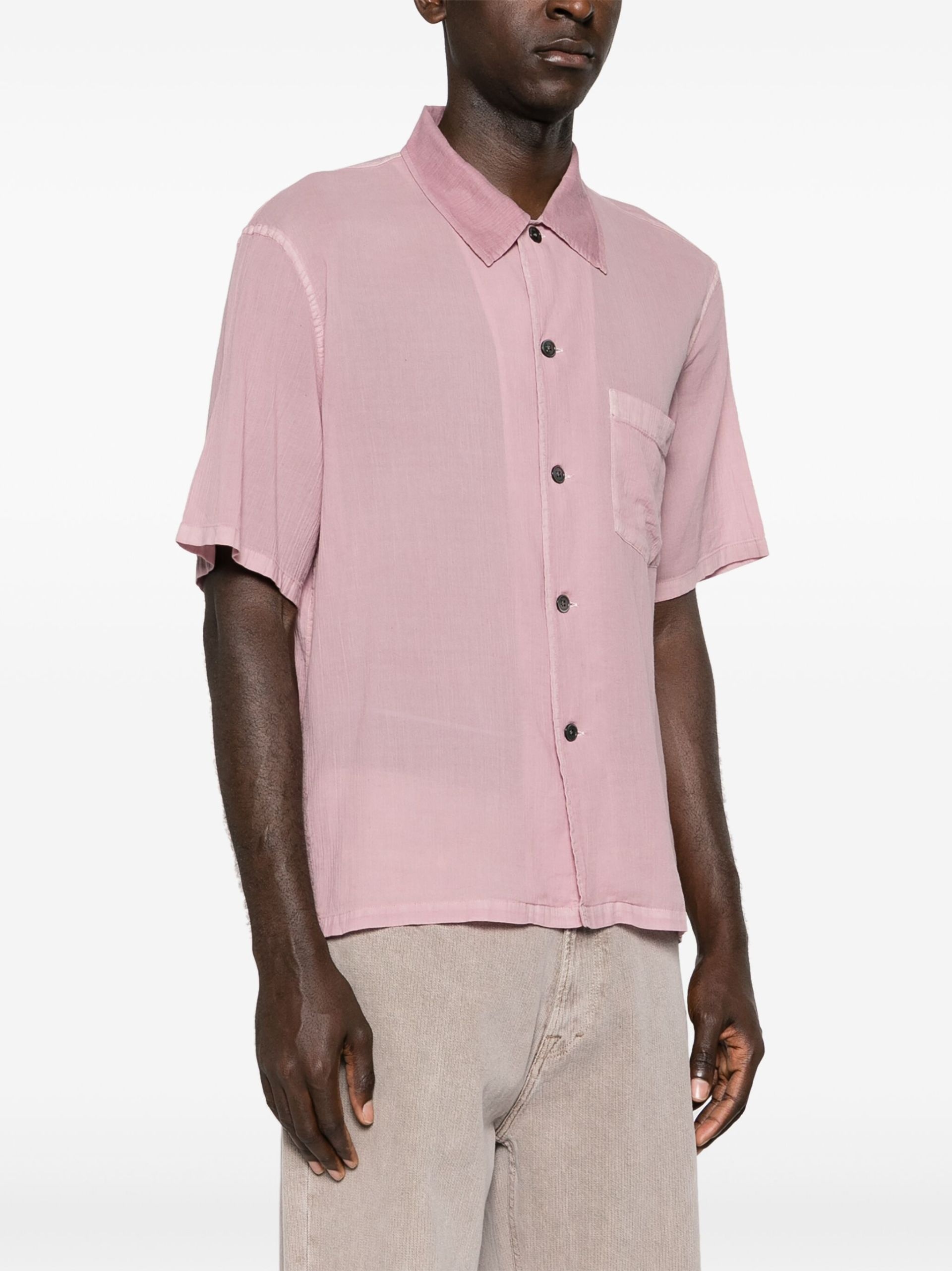 Our Legacy Purple Cotton Voile Shirt | brownsfashion | REVERSIBLE