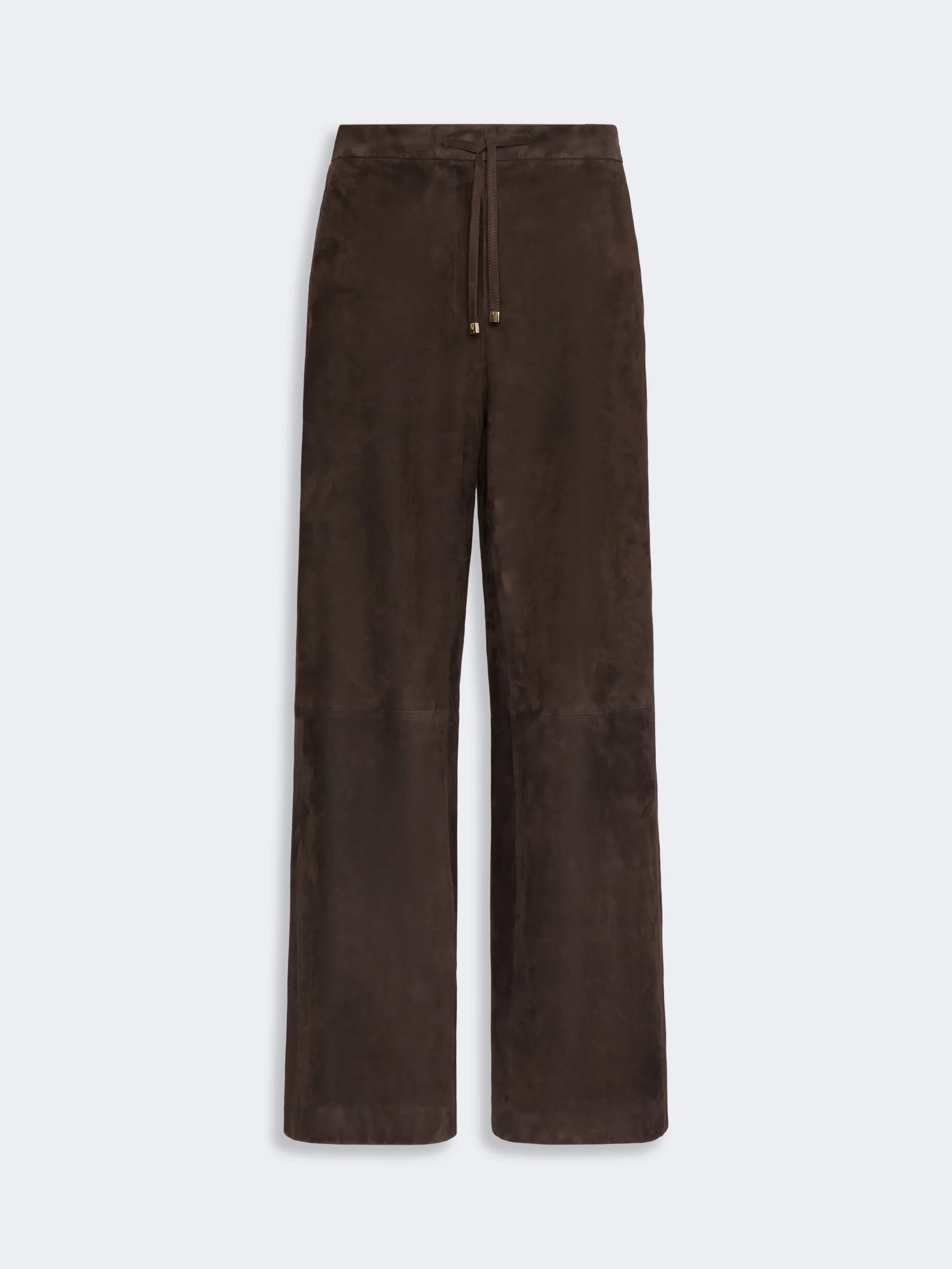 TEMPIO Suede joggers - BROWN - 1