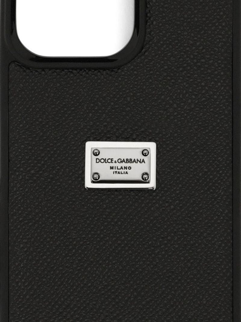 logo-plaque phone case - 3