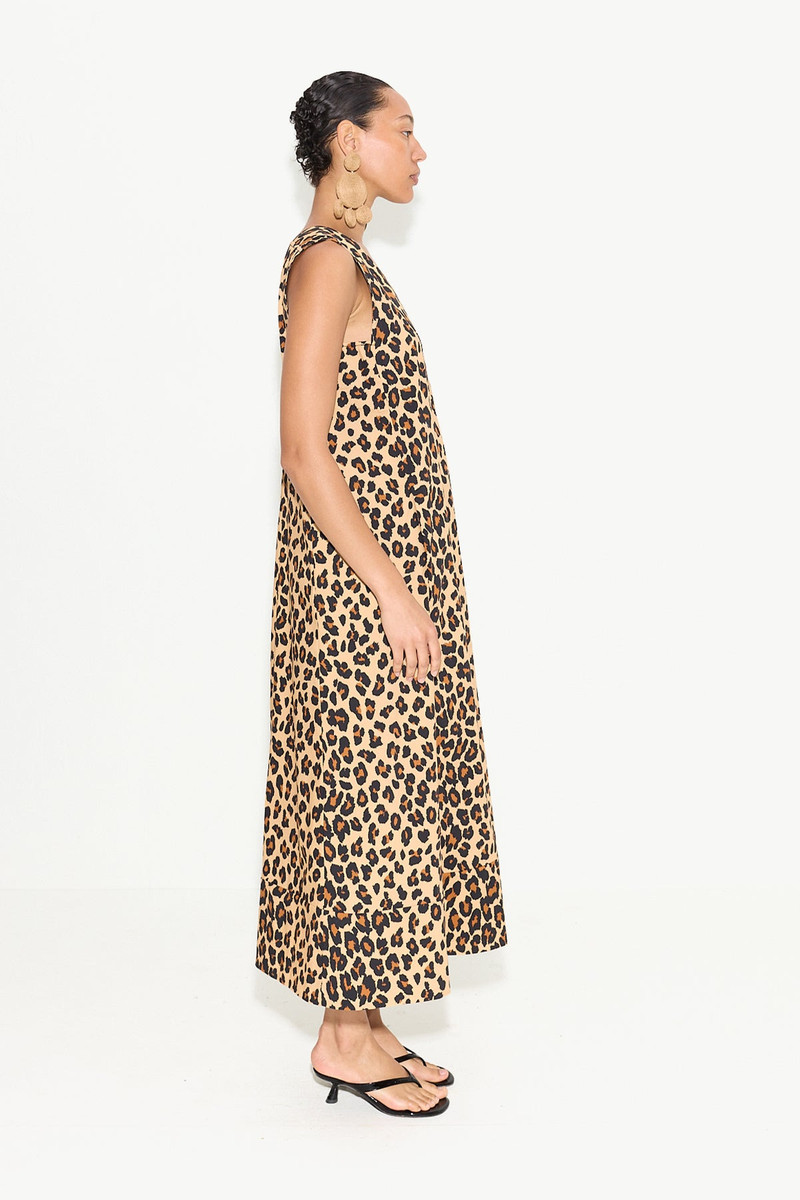 Mar Poplin Dress in Cheetah 3