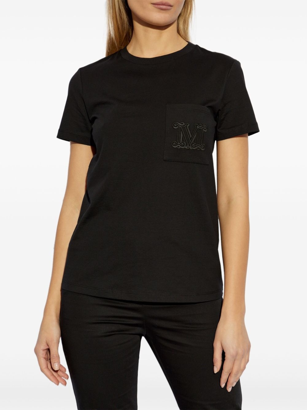 logo-embroidered T-shirt - 3