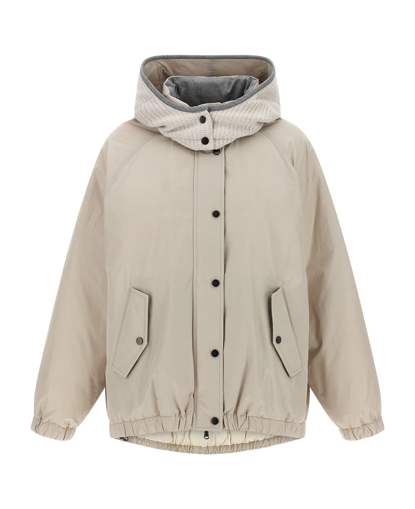 Hooded Down Jacket - 1
