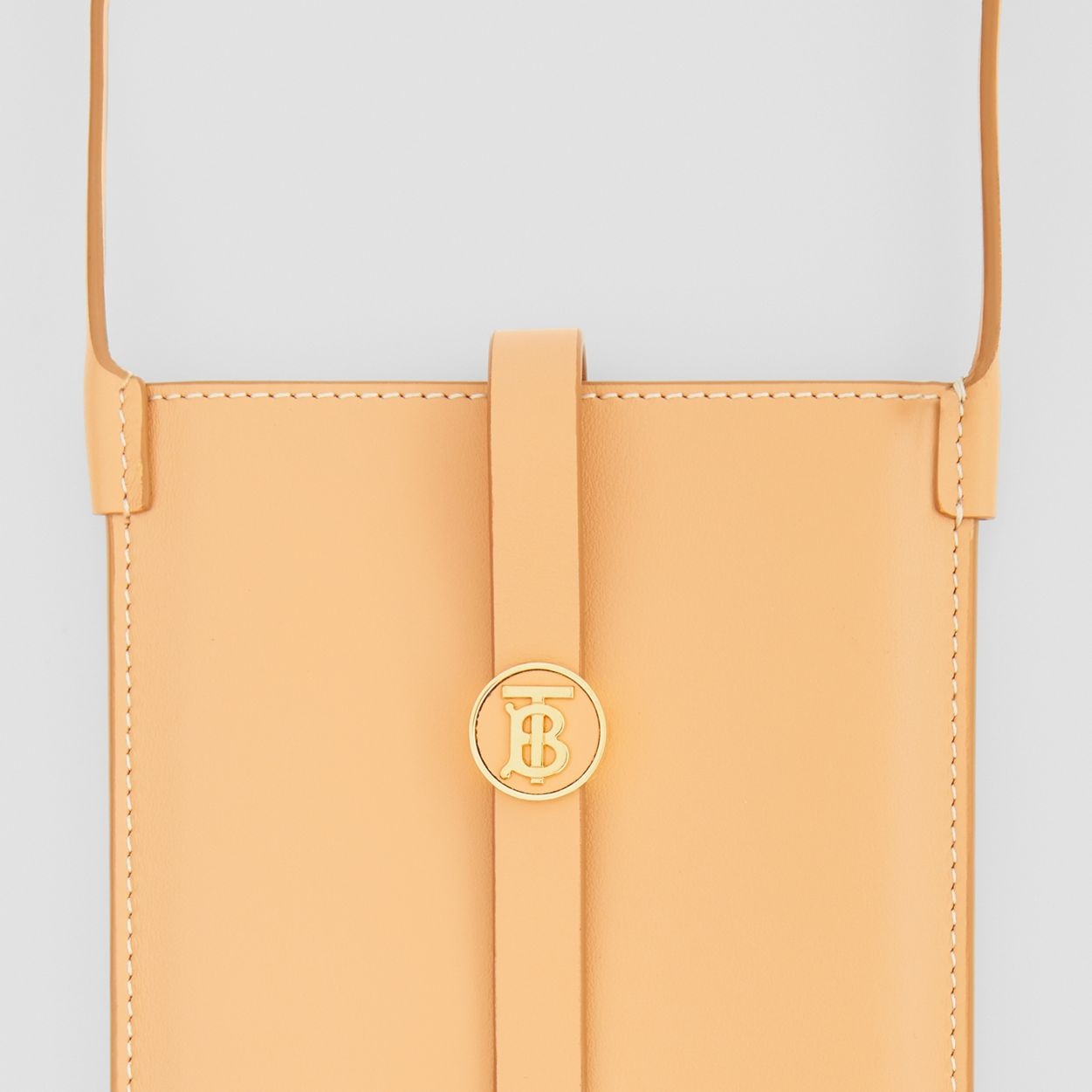 Topstitched Leather Anne Phone Case with Strap - 2