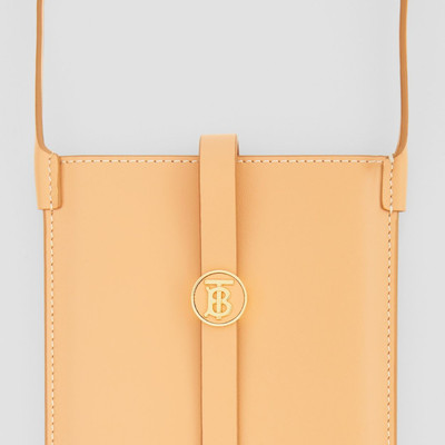 Burberry Topstitched Leather Anne Phone Case with Strap outlook