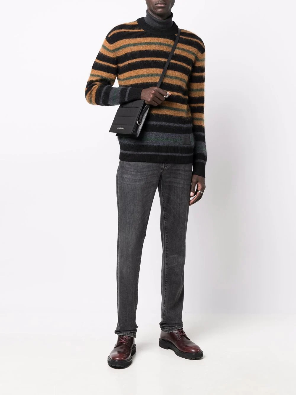 striped knitted jumper - 2