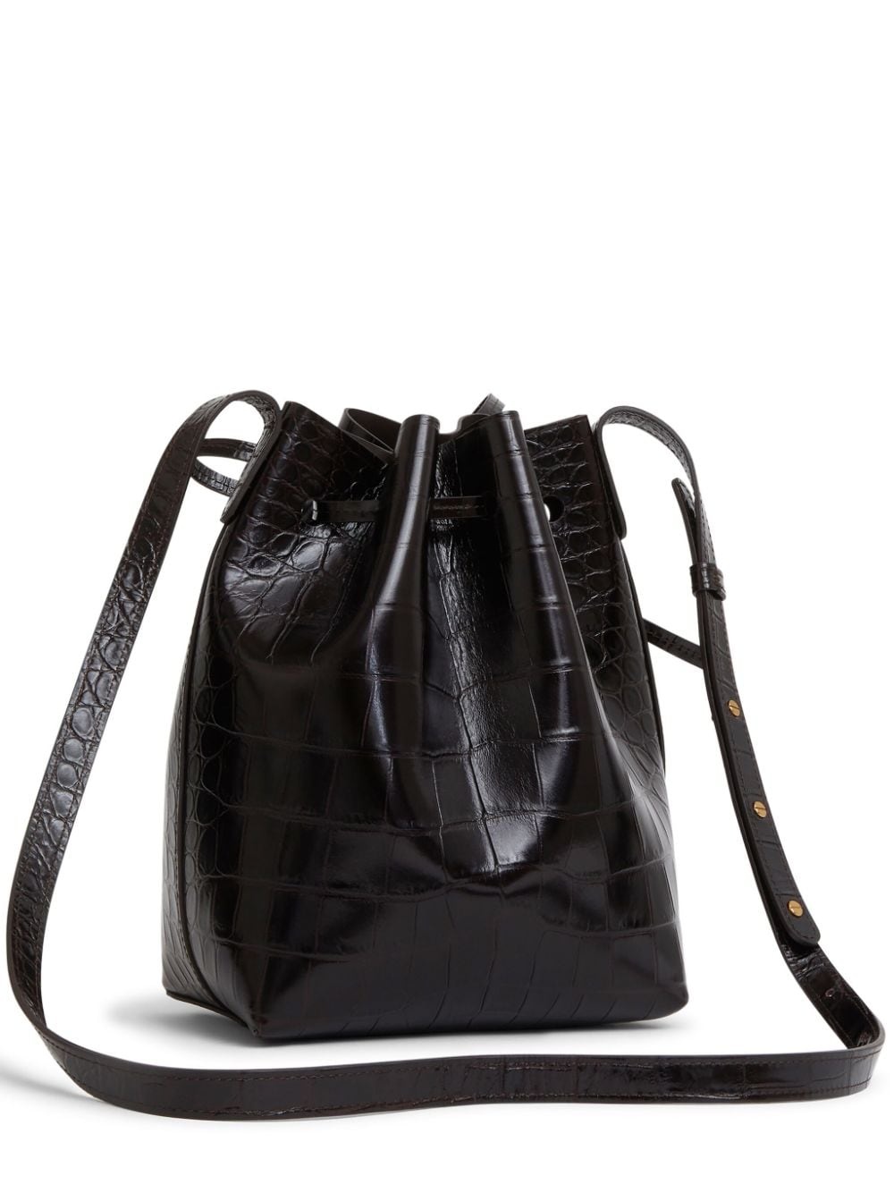 mini Bucket crocodile-effect bag - 2