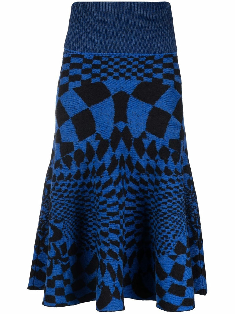 geometric-pattern skirt 1