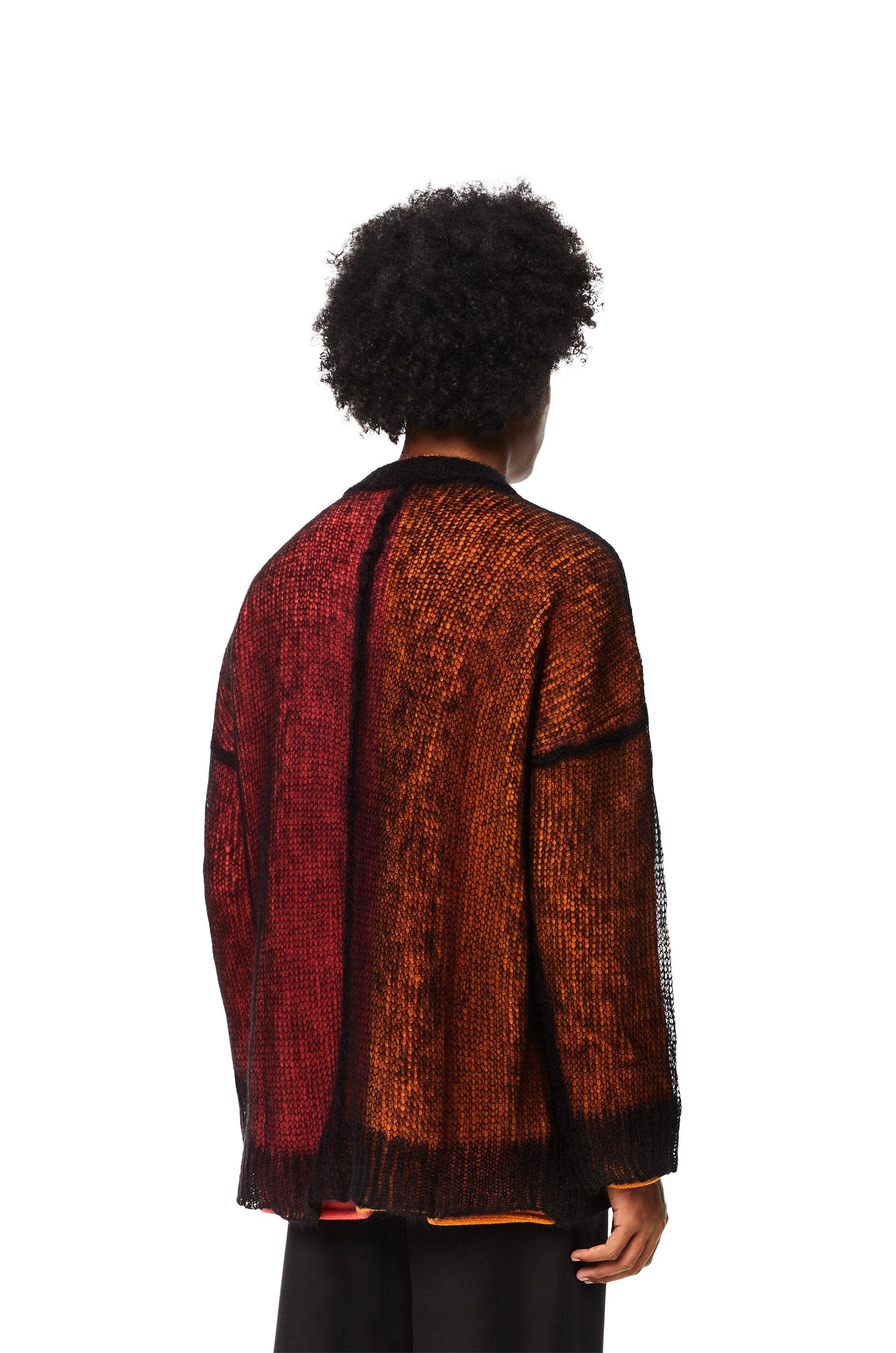 Oversize sweater in wool and mohair - 4