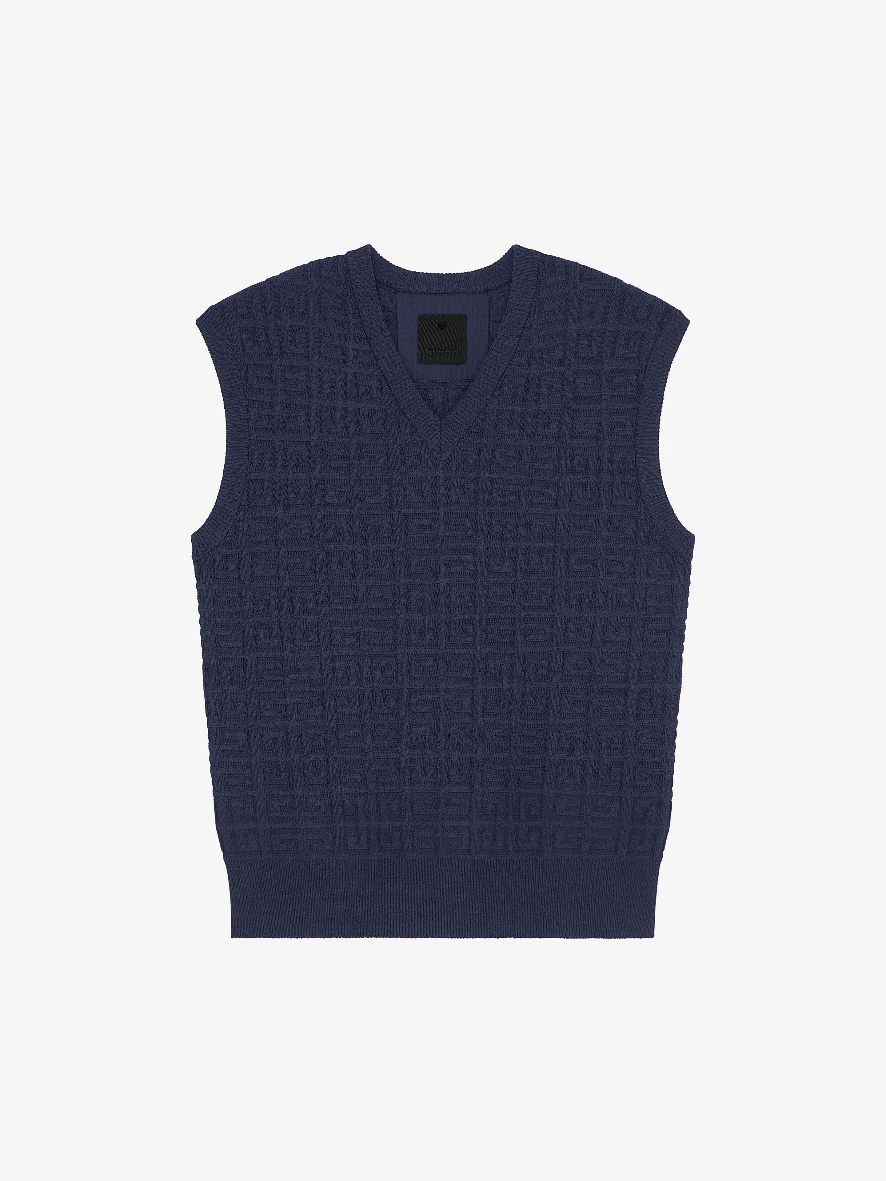 SLEEVELESS SWEATER IN 4G JACQUARD - 1