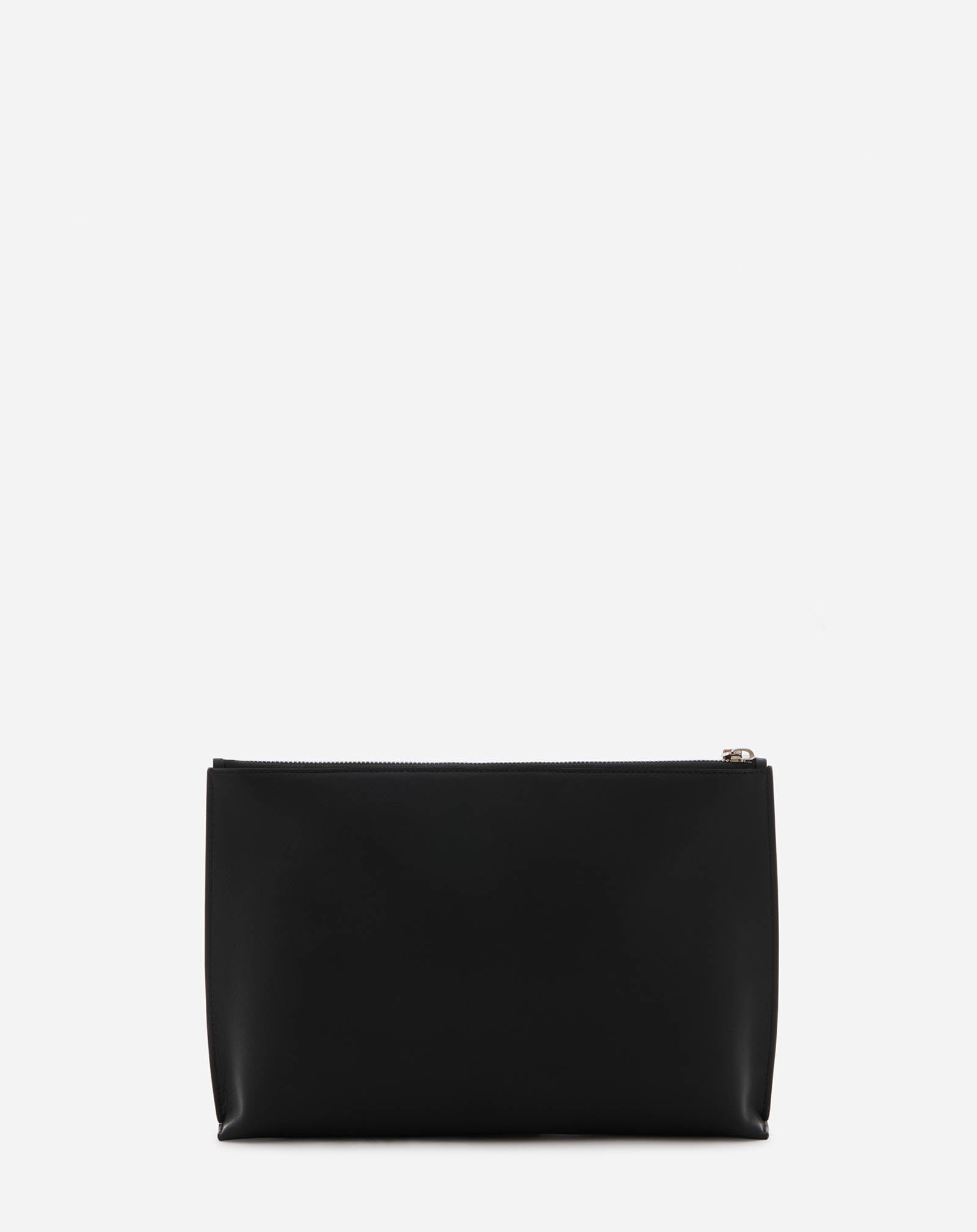 ZIPPERED LEATHER HOBO TIE CLUTCH - 5