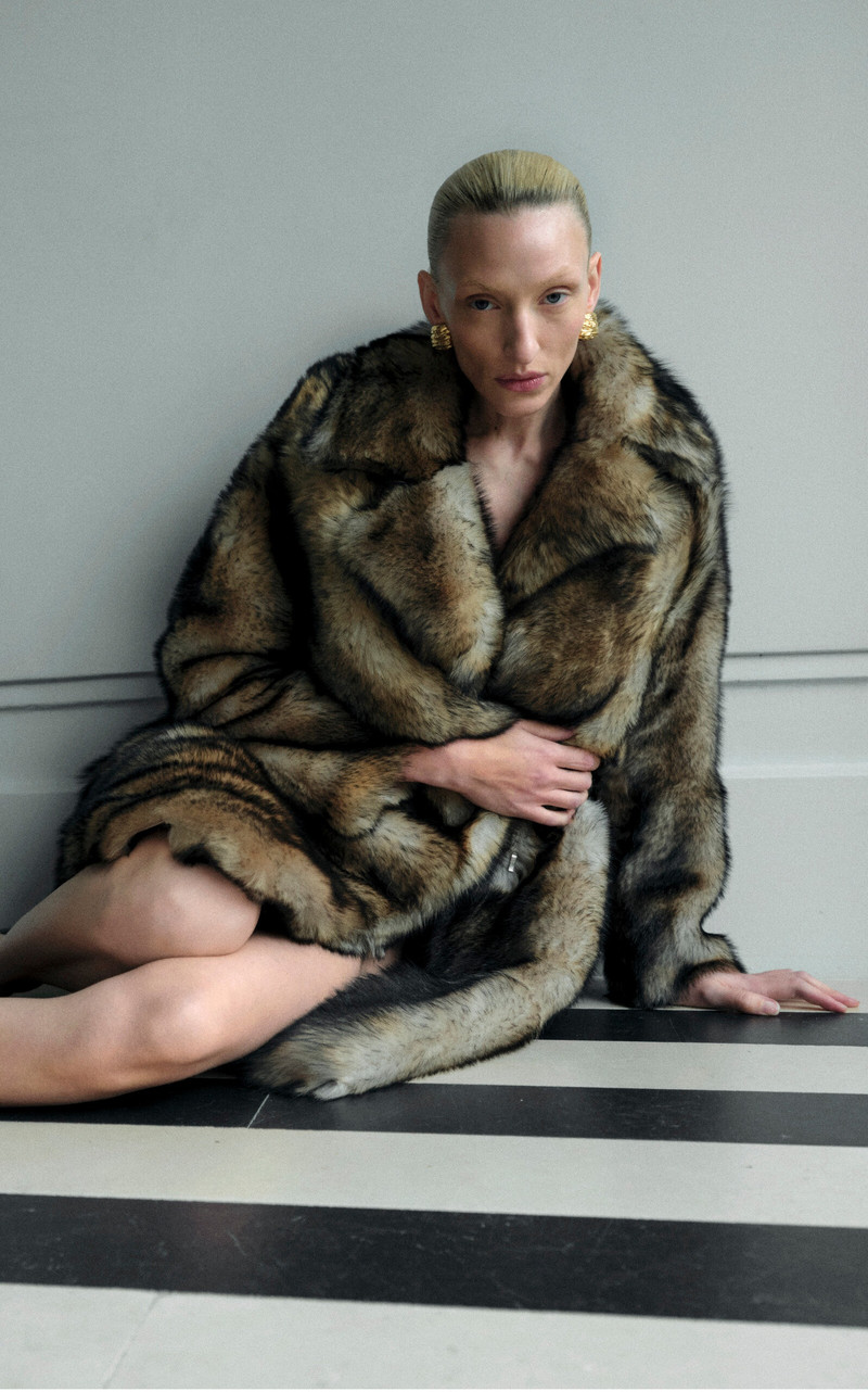 Evita Shearling Coat brown 3