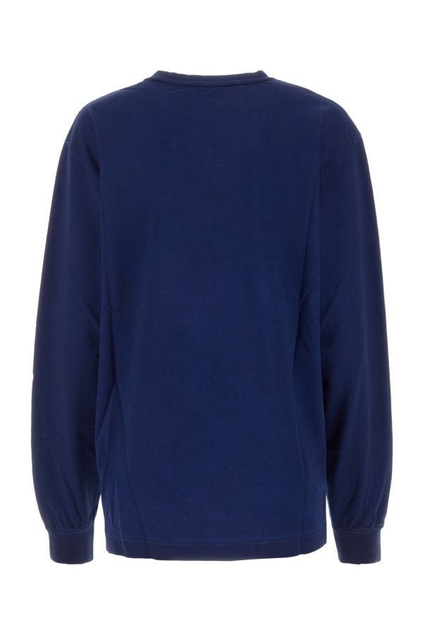 Blue cotton oversize t-shirt - 2