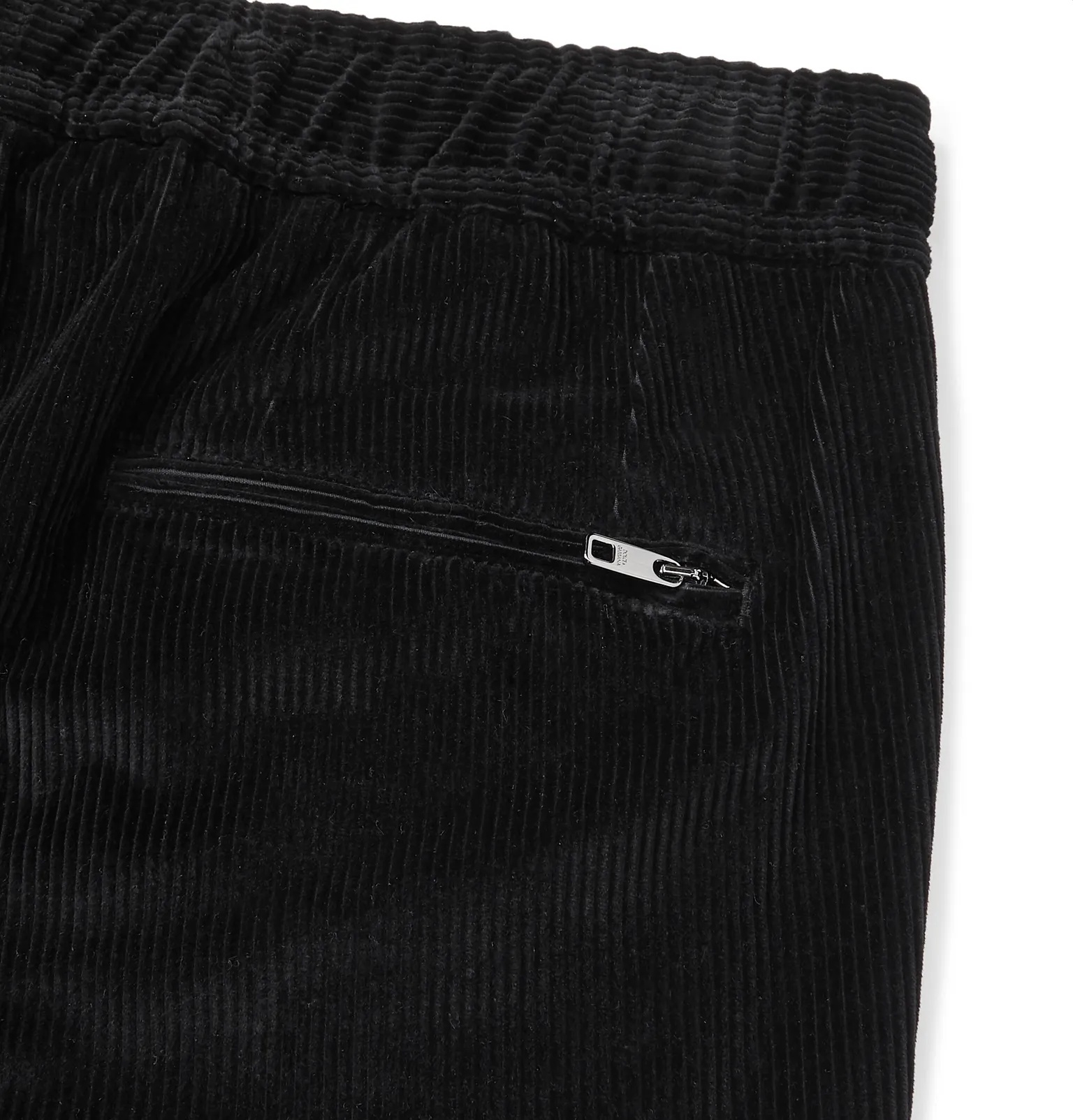 Tapered Cotton-Corduroy Drawstring Trousers - 5