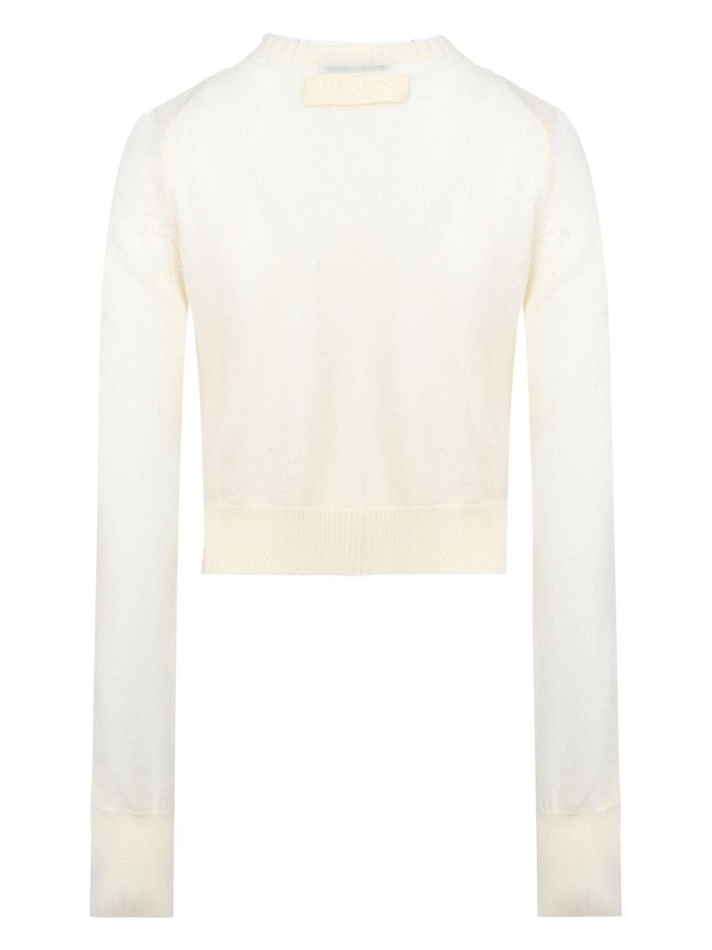logo-button wool jumper - 5